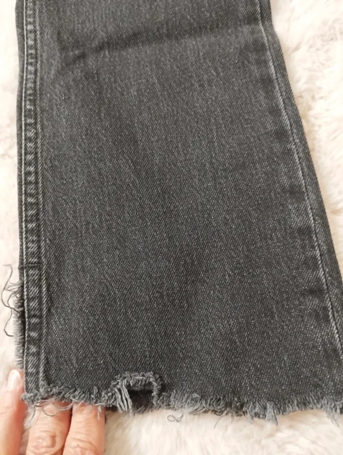 Jean évasé noir Zara 36 - photo numéro 7