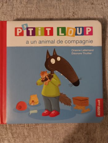 Livre p'tit loup a un animal de compagnie