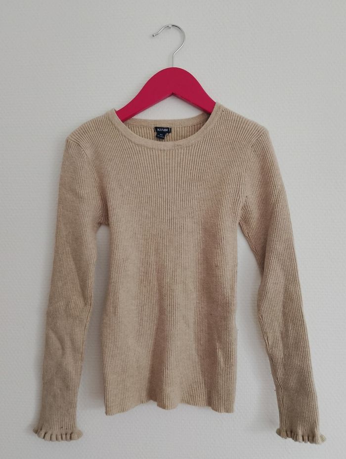 Pull beige Kiabi 8 ans - photo numéro 2