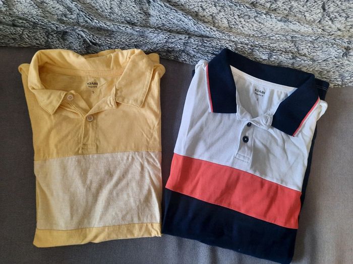 Lot 2 polo manches courtes kiabi