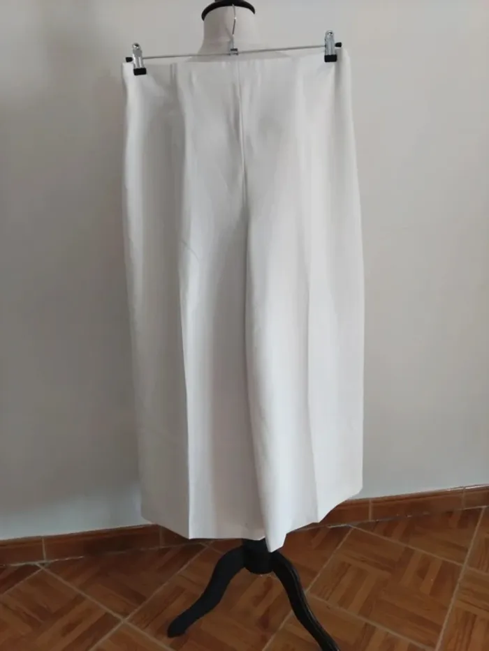 Pantalon jambes larges taille haute Zara txxl - photo numéro 4