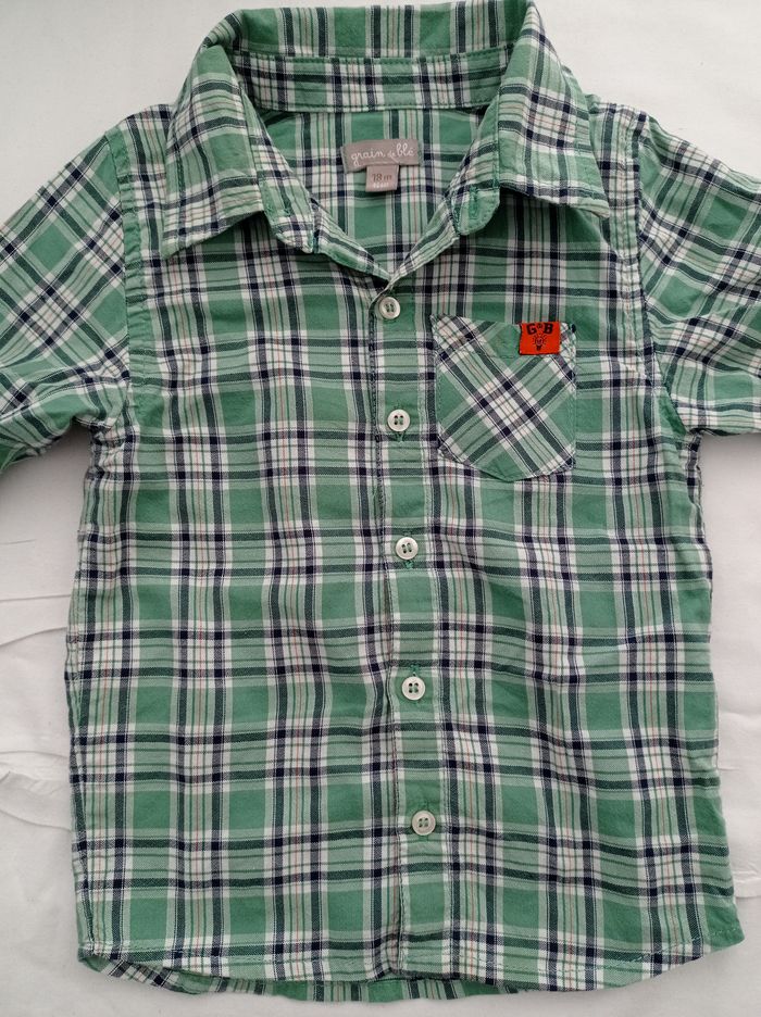 chemise de Grain de Blé 18 mois Réf R183 B6 - photo numéro 2
