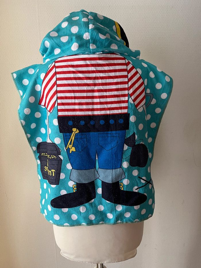 Cape de bain, serviette à capuche pirate - photo numéro 4