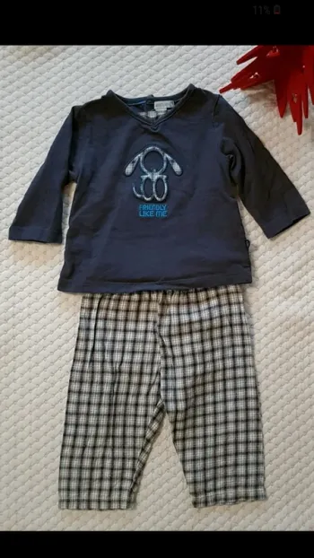 Pyjama Obaibi 2 pièces 6 mois