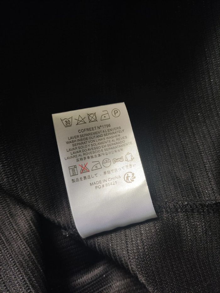 Robe bi-matière manches courtes noir argenté et gris taille 38 School Rag - photo numéro 9