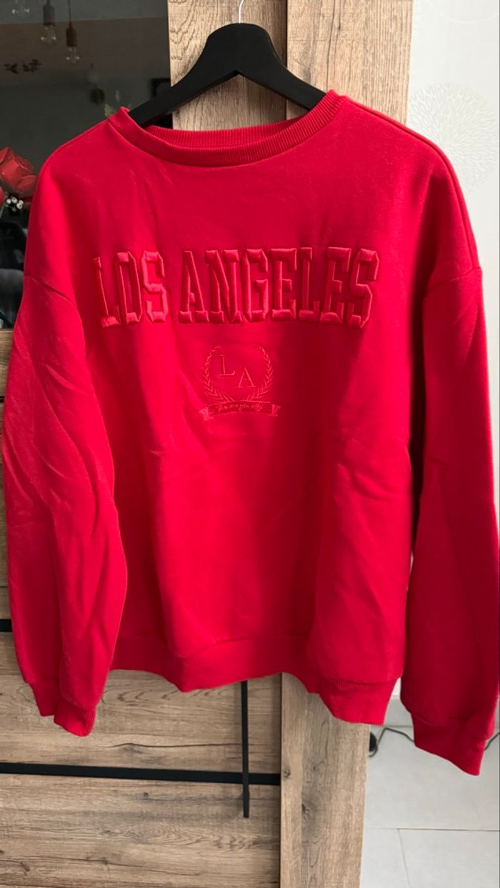 Sweat rouge kiabi