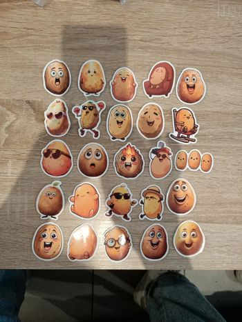 Autocollants pommes de terre orignaux