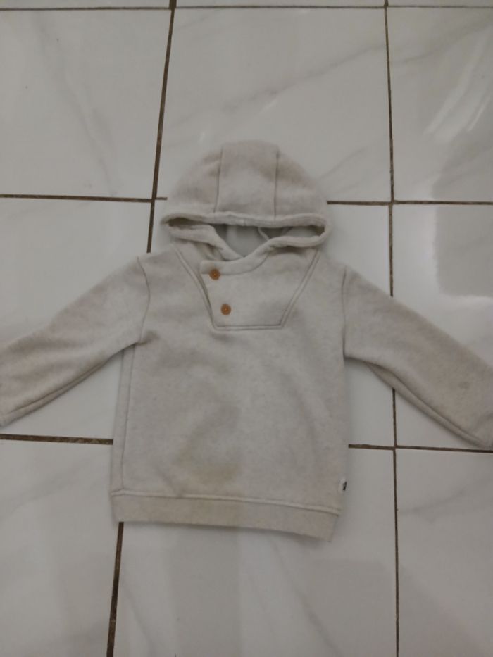 Pull garcon en coton taille 37 mois  marque kiabi - photo numéro 5