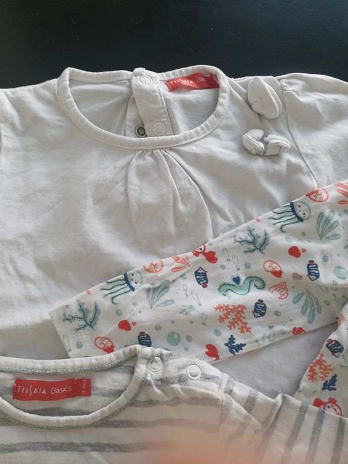 Lot tee shirts manches longues tissaia 18 mois - photo numéro 4