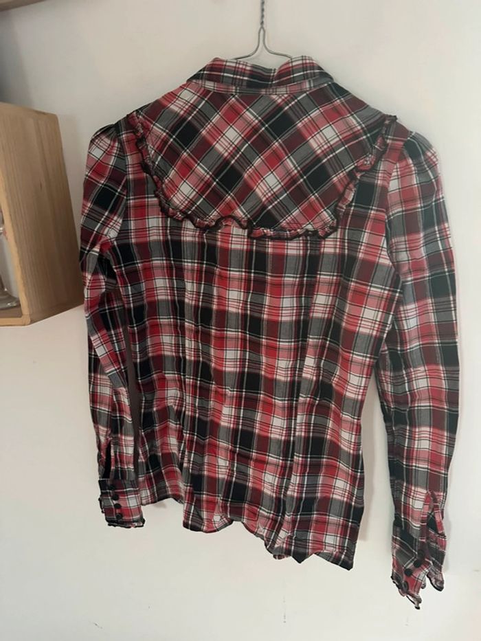 Chemisier à carreaux femme s - photo numéro 3