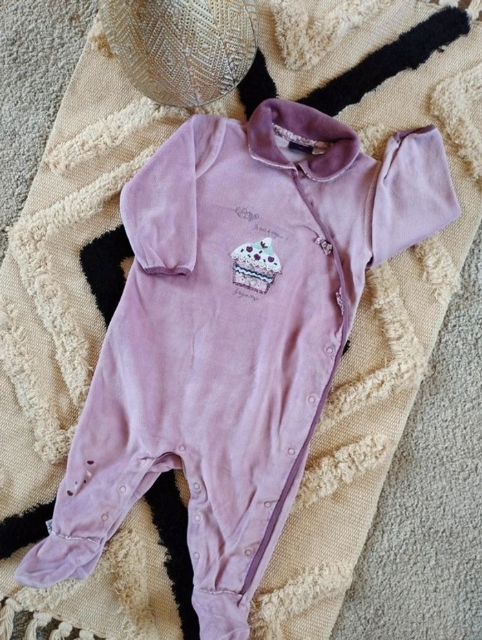 Pyjama velour lila