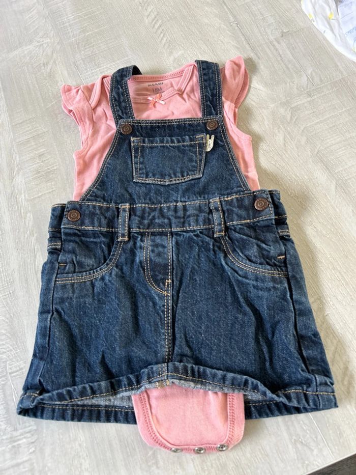Ensemble bodie + robe en jean 18 mois