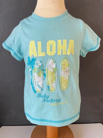 Tee shirt bébé bleu