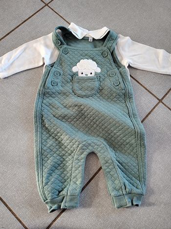 Ensemble salopette + t-shirt ML T.3 M