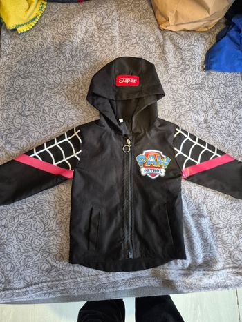 Veste pat patrouille noir garçon 18 mois