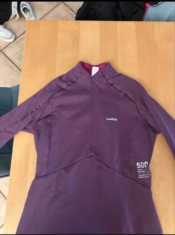 Pull polaire violette