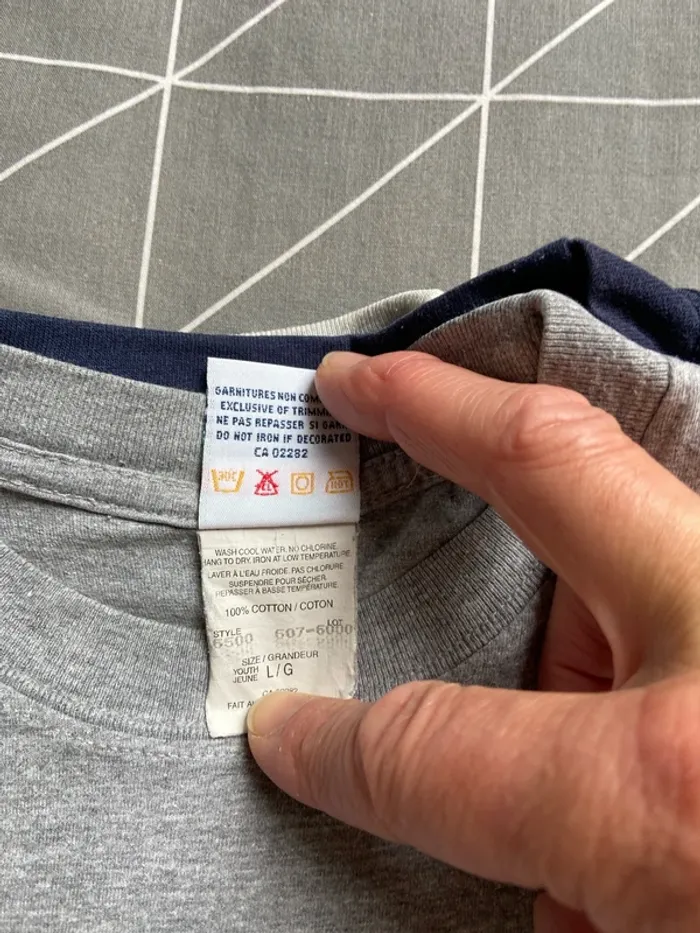 Lot de 5 t-shirt (bleu clair ,beige, jaune, bleu foncé , gris ) - photo numéro 2