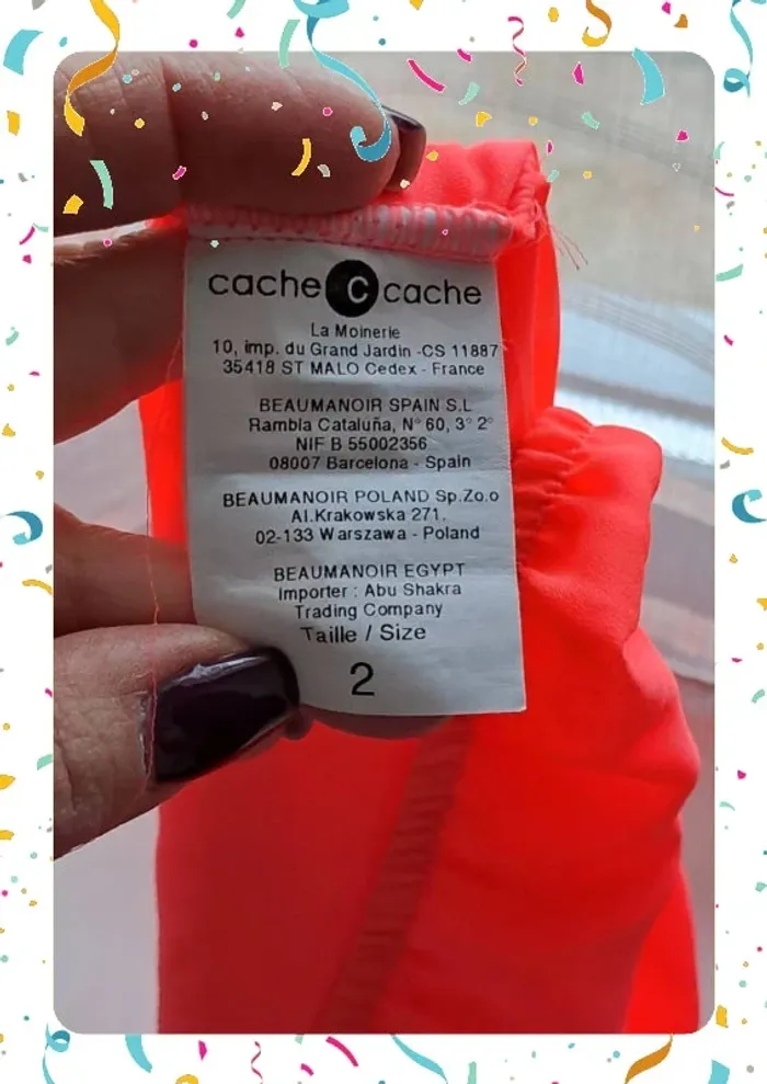 🩷 top taille 2 marque cache cache - photo numéro 5