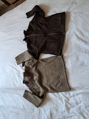 Pull et veste chauds 3 ans