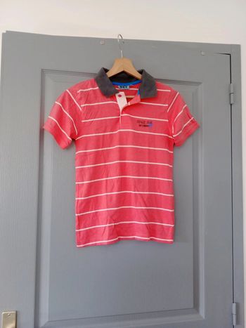 Polo  garçon 12 ans rose c45