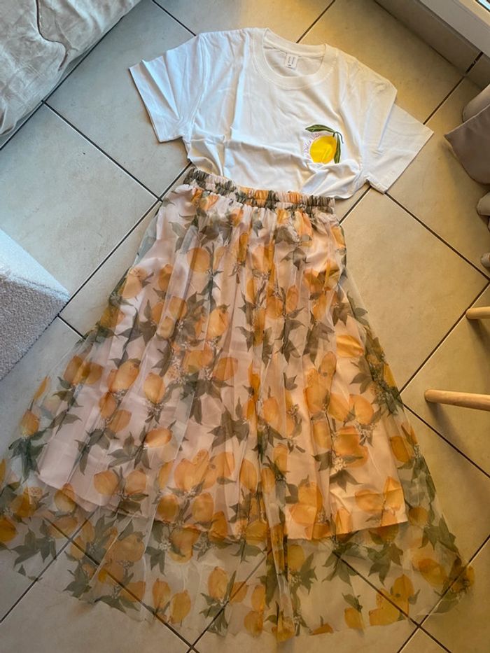 Jupe tulle femme citron lemon limon - photo numéro 2