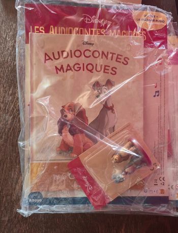 Num17neuf Livre et figurine collection audiocontes Magiques Altaya édition disney