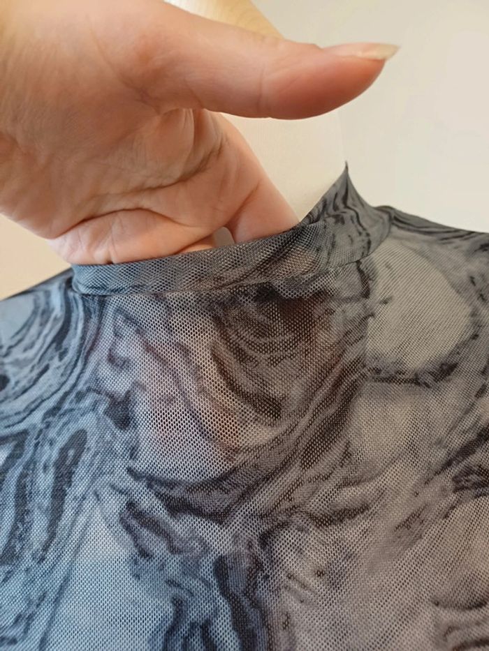 Robe grise moulante transparente neuve By Swan taille S 36 - photo numéro 5