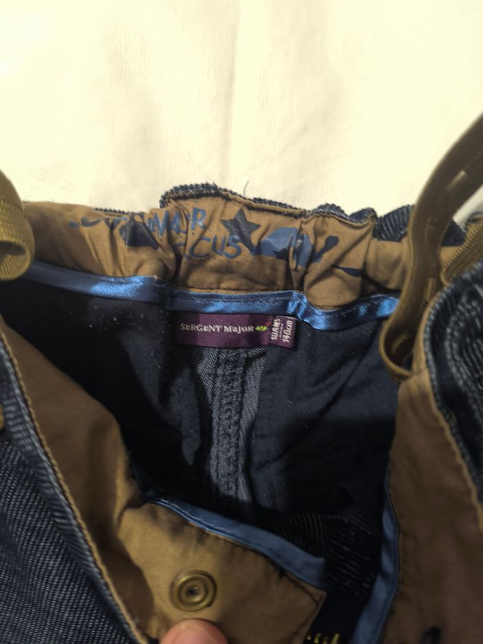 Pantalon velours côtelé bleu marine Sergent Major T 10 ans - photo numéro 4