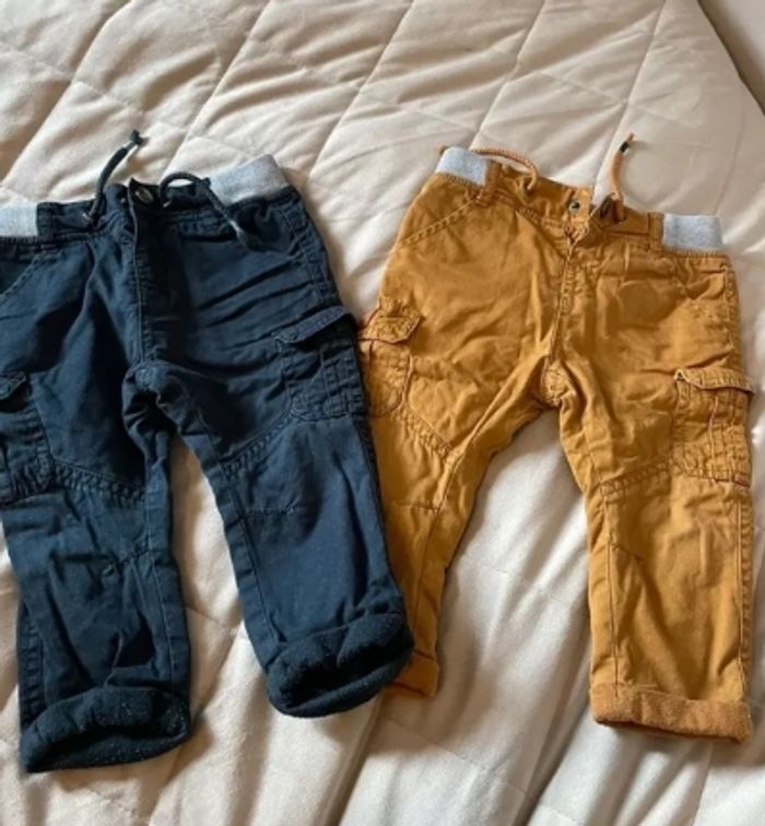 Lot de 2 pantalons Gémo 12 mois