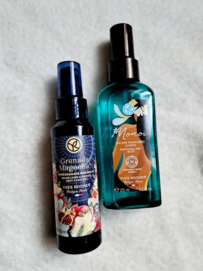Lot de 2 Brumes corporelles parfumées corps Yves Rocher neuves. - photo numéro 2
