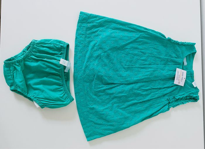 Ensemble robe et bloomer Obaïbi, taille 6 mois - photo numéro 8