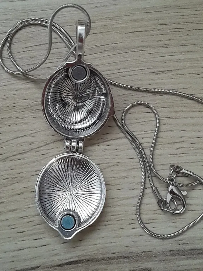 Collier Verveine, Vampire Diaries, Elena Gilbert, argenté - photo numéro 4
