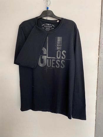 Teeshirt noir inscription Guess 1981