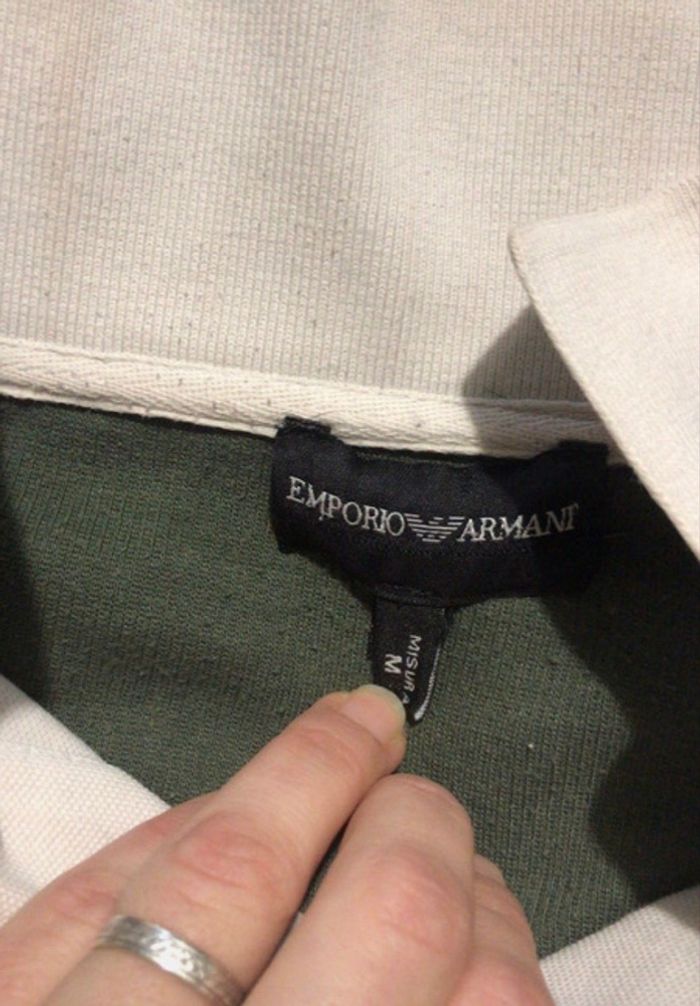 🧥 Pull zippé Emporio Armani vert kaki – Taille M - photo numéro 7