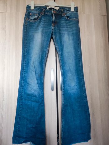 Jean bleu évasé Zara t 36
