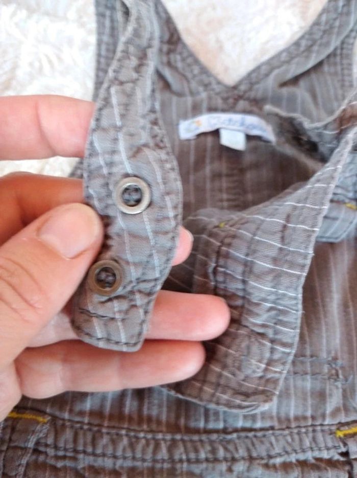 Salopette Garçon 12 mois Kitchoun 100% coton - photo numéro 6