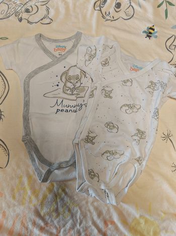 Lot de bodys dumbo Disney