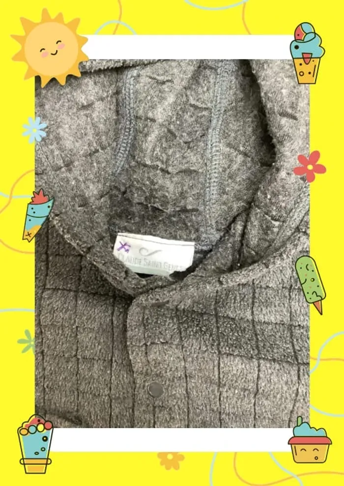Veste grise chaude Claude Saint Genet 3 mois - photo numéro 5
