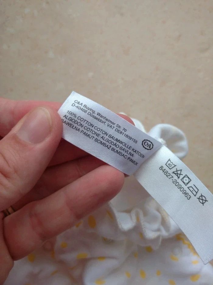 Barboteuse combinaison combishort été Fille 6 mois Baby club 100% coton - photo numéro 4