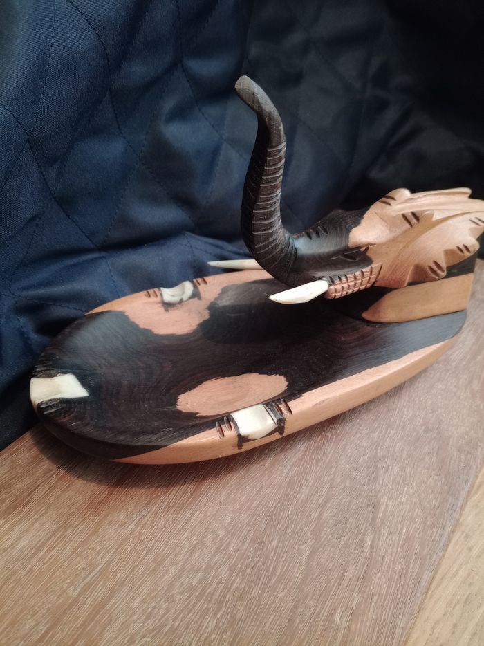 Cendrier bois éléphant - photo numéro 2