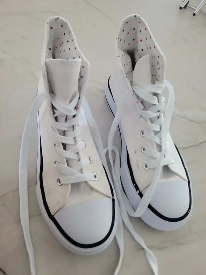 Basket fille style converse - photo numéro 3