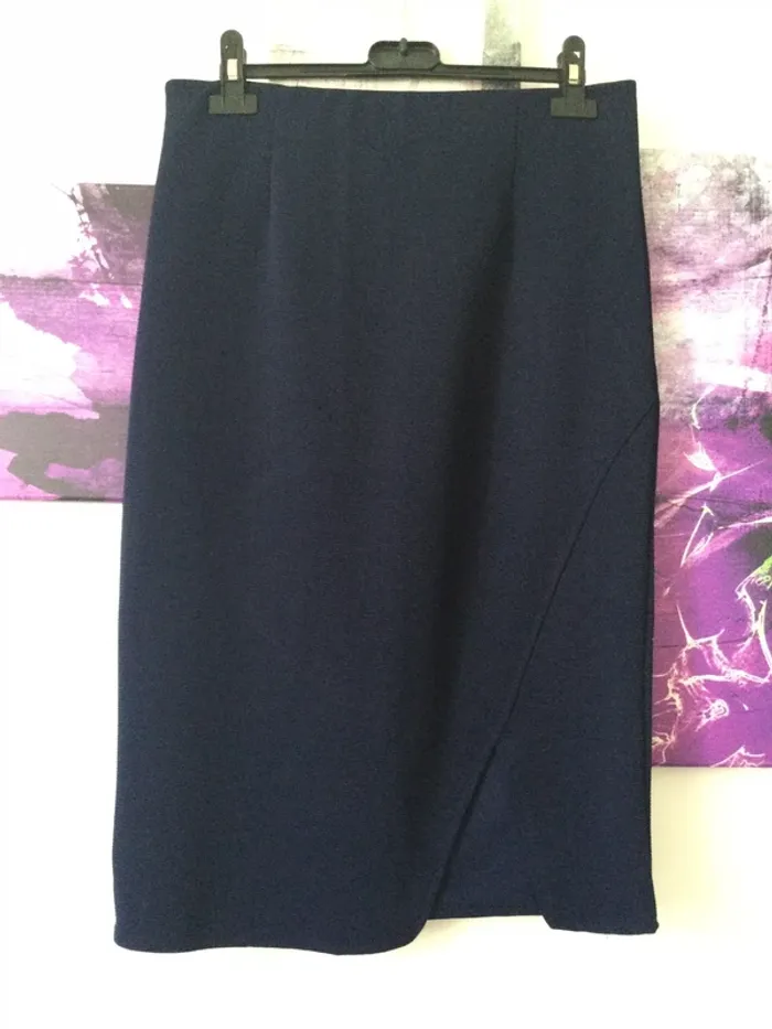 Jupe crayon marine taille 38 - photo numéro 2