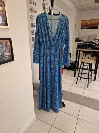Robe longue avec manche