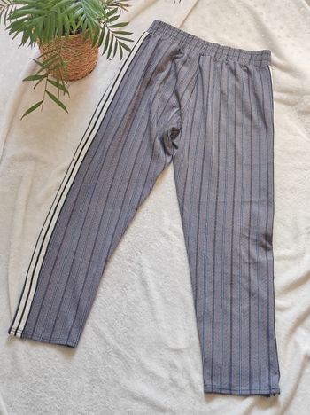 Pantalon droit à rayures bleu xl xxl