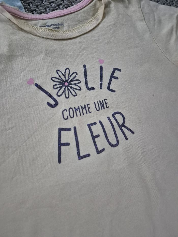 Lot de 4 Tshirts mc fille - 8 ans - photo numéro 2