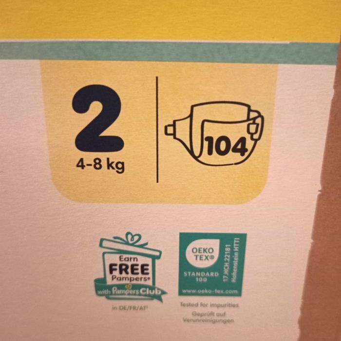 Pampers harmonie taille 2(208 couches) - photo numéro 2