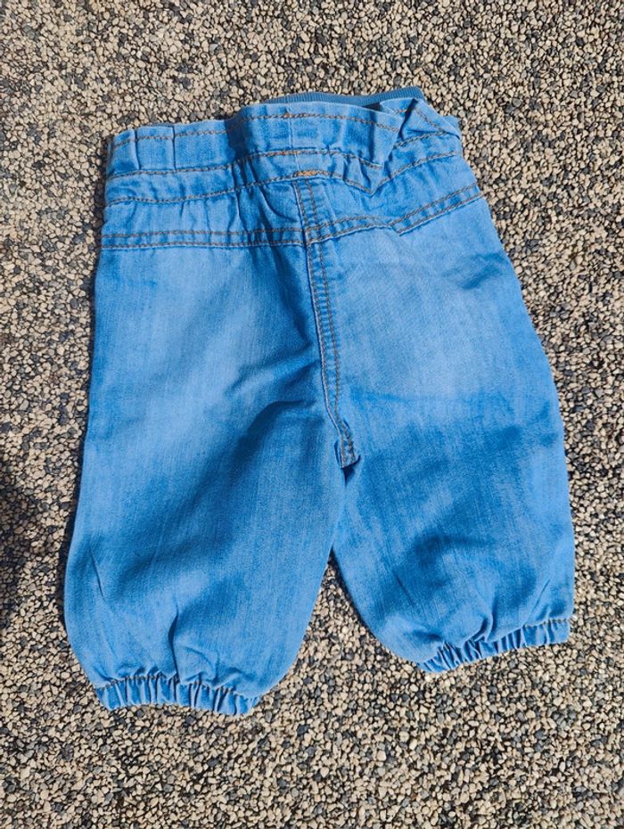Joli pantacourt en jeans 12 mois - photo numéro 2