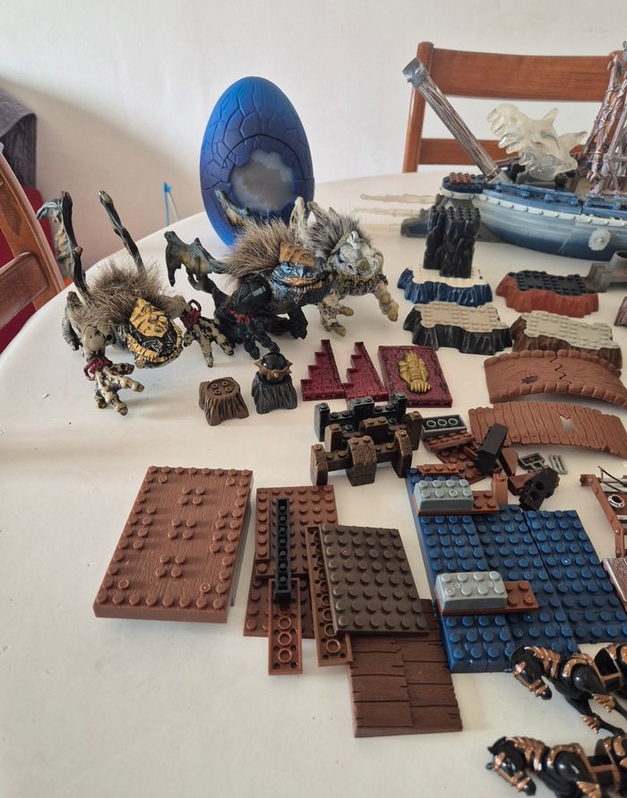 Gros lot megablock mega blocks 9879 Vorgan ice fang + 6 dragons - photo numéro 4
