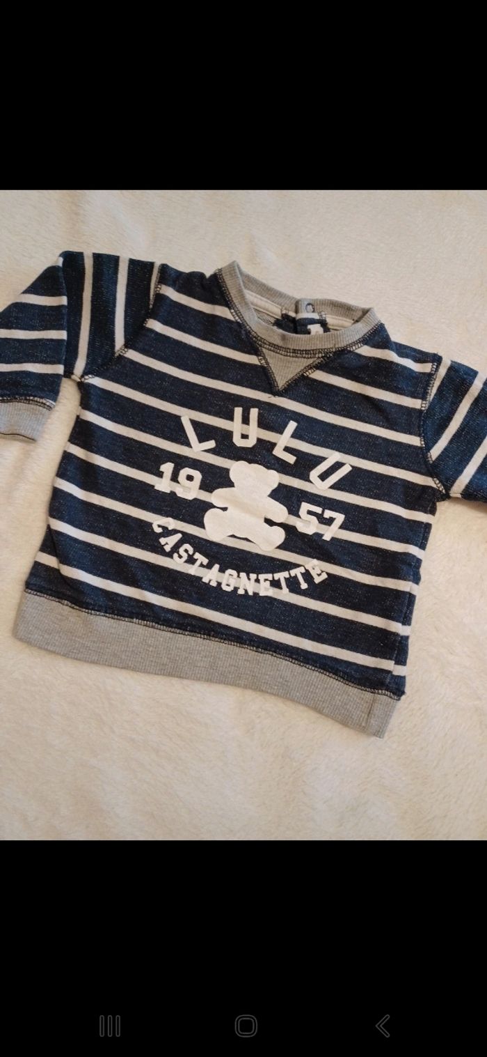 Sweat bébé taille 6 mois