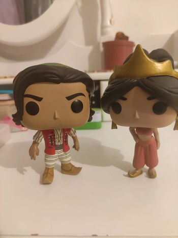Lot figurine pop Aladdin et Jasmine 538 et 534